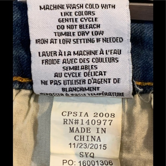 Hudson Distressed Denim Jean Mini Skirt sz 16 - Picture 10 of 10